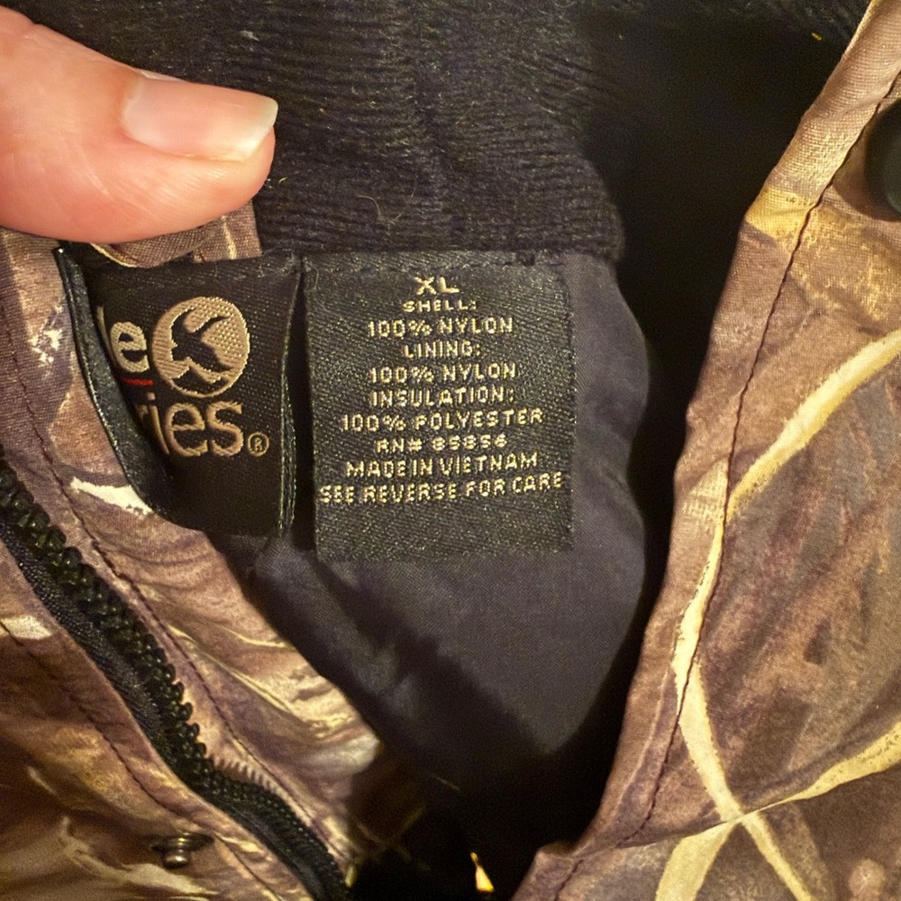 Kids Camouflage Hooded Jacket - Brown Camo: Guide Series XL - Picture 5 of 6